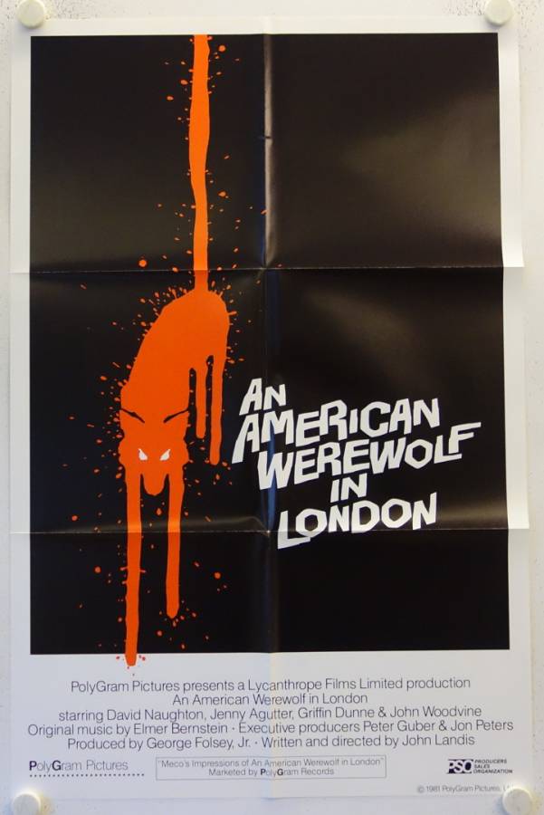 An American Werewolf in London original release US Intl Onesheet movie poster